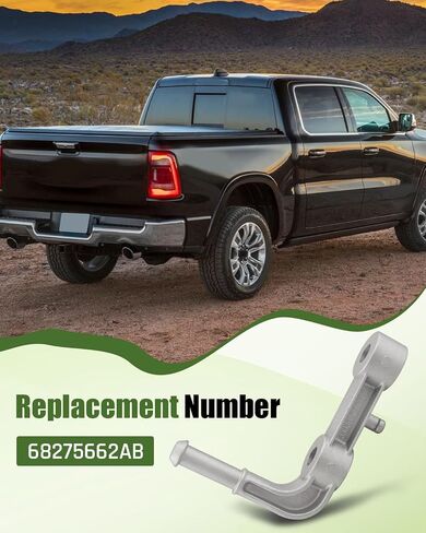 68395841AA Rear Right Exhaust Bracket with Isolator Hanger Fit for Dodge Ram 1500 2019-2024 5.7L 6.2L 3.6L 3.0L V6 V8 Engines, Passenger Side Muffler Support Assembly in Saudi Arabia