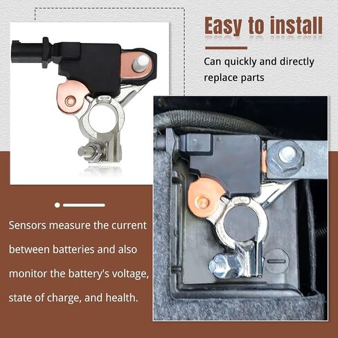 4692269AI Battery Current Sensor Fit for 2011-2016 Chrysler 200 300/2011-2016 Jeep Wrangler Cherokee/2013-2017 Dodge Ram 1500 2500 3500 Charger Journey Challenger Viper/2013-2019 Fiat 500#4692269AG in Kuwait