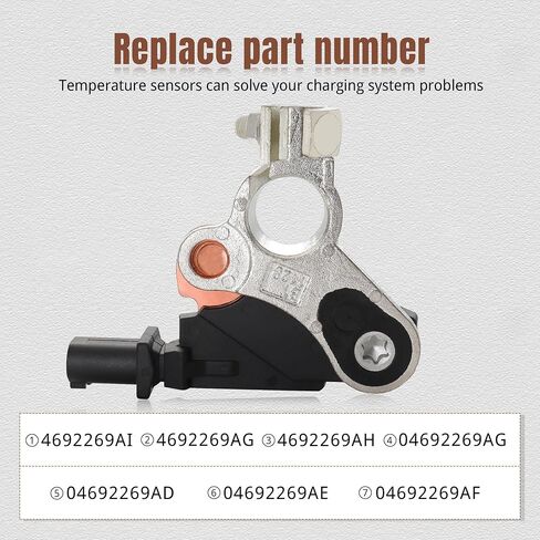4692269AI Battery Current Sensor Fit for 2011-2016 Chrysler 200 300/2011-2016 Jeep Wrangler Cherokee/2013-2017 Dodge Ram 1500 2500 3500 Charger Journey Challenger Viper/2013-2019 Fiat 500#4692269AG in Kuwait