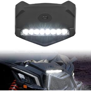SAUTVS Sport Hood Scoop with LED Spotlight Accent Auxiliary Driving Spot Light for Can-Am Maverick X3 XDS XRS MAX Turbo RR 2017-2025 Accessories
