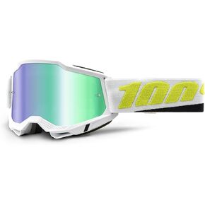 100% Accuri 2 Motocross & Mountain Biking Adult Goggles (Peyote - Mirror Green Lens)