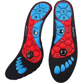 Orthopedic Acupressure Insoles – Reflexology Massage Insoles for Pain Relief, Comfortable Foot Support for Men and Women (Blue, L(Men 9.5-12/Women 10.5-13))