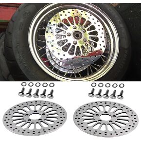 Drilled 2x11.8'' Front Rotors for Harley Davidson Touring 08-up Models