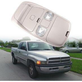 Overhead Dome Light Console Storage Compatible for Dodge Ram 1500 2500 1998-2001 Replace# 55350657, SN96TL2AA （Beige）