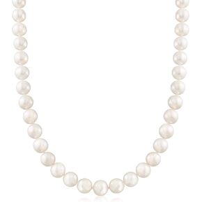 Ross-Simons 9-10mm Cultured Pearl Necklace With 14kt Yellow Gold