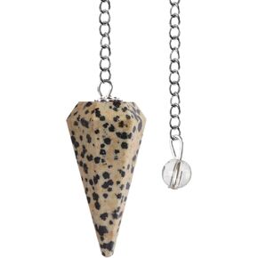 Wish Well Pyrite Pendulum Crystals and Healing Stones Divination Tools - Dowsing Pendulum with Crystal Ball on Chain - Ideal for Meditation, Reiki, Crystal Grid, Chakra and Energy Healing