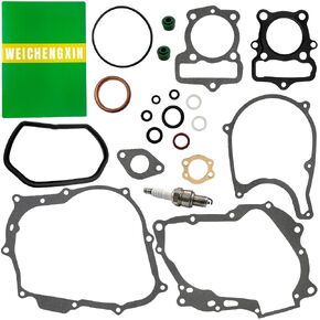 Complete Gasket Kit Set & Spark Plug Compatible with Honda CRF80 CRF80F 2004-2012 XR80 XR80R 1993-2003 12251-GN1-731 98056-56718 12391-149-003 11393-KN4-750 12191-GN1-730