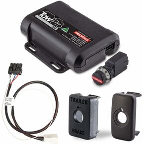 طقم التحكم في فرامل فرامل Redarc Tow-Pro Elite-أوضاع فرامل مزدوجة ، التحكم في التأثير-12/24 فولت-المكونات واللعب ل Land Cruiser و Sequoia و 4Runner و Early Tundra & Tacoma مع Universal Mount & Wiring
