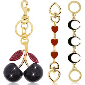 BIHRTC Cherry Bag Charm Bag Extender Chain Strap Replacement Accessories Bag Charms for Purses Bags Handbags