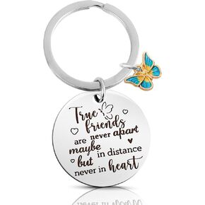 Ouligay Best Friend Keychain Friendship Gifts for Women Bestfriend Birthday Gifts for Women Bff Bestie Long Distance Friendship Best Friend Graduation Coworker Leaving Going Away Goodbye Farewell Gift
