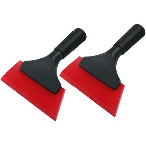 Hordion 2 PCS Small Squeegee 5 بوصة ، نافذة مطاطية صبغة ممسحة صغيرة للسيارة للسيارات مرآة دش تنظيف تلقائي ، أخضر