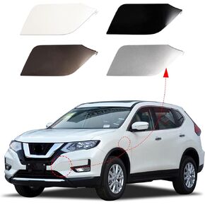 Front Bumper Tow Hook Cover Fit for Nissan X-Trail T32 Rogue 2017 2018 2019 2020 Towing Eye Cap 622A0-6FL0H (Unpainted, Left Driver Side) Xinpinsai