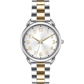 35mm Watch for Women,Magnetic Stainless Steel Metal Watch,Easy to Wear No Tool Adjustment,Elegant Minimalist Waterproof Scratch Resistant for Seniors/Arthritis