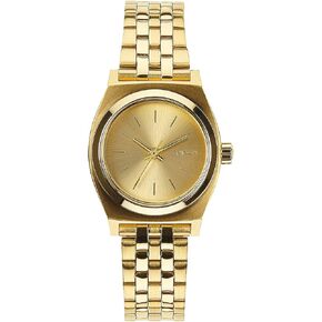NIXON Small Time Teller A399 - 100m Water Resistant Analog Classic Watch (26mm Watch Face, 12mm-14mm Custom 5 Link Stainless Steel Band)