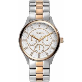 Modern Sophisticate Multifunction Two-Tone Stainless Steel Watch