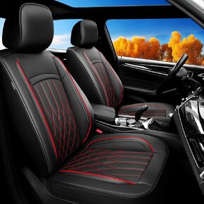 Car Seat Covers Compatible with Chevrolet/Chevy Equinox 2011-2025,Waterproof &Breathable Leather Seat Cushions Protector |Compatible with Airbag|Reinforced Sewing,Full Set 5 Seats,Black