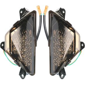 Motorcycle Front LED Turn Signal Light Lamp fits for KAWASAKI NINJA250 NINJA300 2013-2016, NINJA 400 2018-2021, NINJA 650 2018-2022, NINJA 1000 2017-2021, ZX-6R 2013-2021