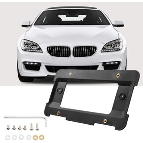 حامل اللوحة الخلفية Joytutus الخلفية متوافق مع BMW 2005-2023 1 2 3 4 5 6 X Series 2002-2019 Mini Cooper 51187160607 & 511882380615 و 5118823806 ، إطار رخصة إطار جبل السيارة.