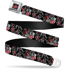 Cartoon Network Belt, Seatbelt Buckle Belt, Adventure Time Marceline Live at the Nightosphere Pose Black, Adjustable