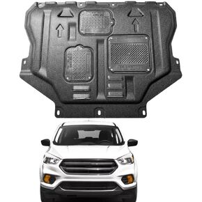 Mud Flaps Engine Guards for Ford Escape 2013 2014 2015 2017 2017 2018 2019 Front Engine Splash Shield Guards مناسبة للهروب تحت غطاء المحرك يحل محله الأسود الأصلي بشكل مباشر