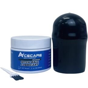 ACECARE 5 أوقية مقطورة زيوت التشحيم مع 1 PCS من غطاء الكرة العوائق - يقلل من الاحتكاك والارتداء على الكرات ، دبابيس ، الأقفال | ملحق Camper & Travel الأساسي (5 أوقية الشحوم+Cover2 '')