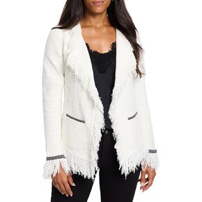 Nic+Zoe Women's Itrage Fringe Mix Jacket Jacket