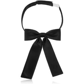 Lusofie Bow Tie For Women Black Adjustable Ties For Women Pre-Tied Womens Bow Tie For School Uniform Shirt Party Wedding Cosplay Black Bowtie Men