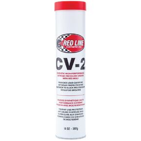 الخط الأحمر 80402 خرطوشة الشحوم الاصطناعية عالية الأداء CV -2 مع مولي أحمر - أنبوب 14 أونصة