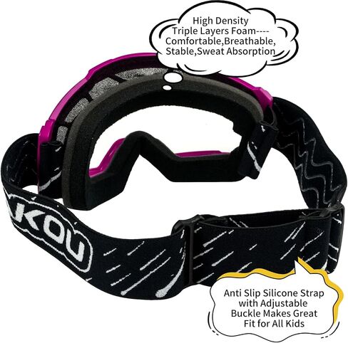 Anti Fog Kids Youth Motorcycle Motocross Dirt Bike ATV Goggles for Boys Girls aged 3-12 in Saudi Arabia
