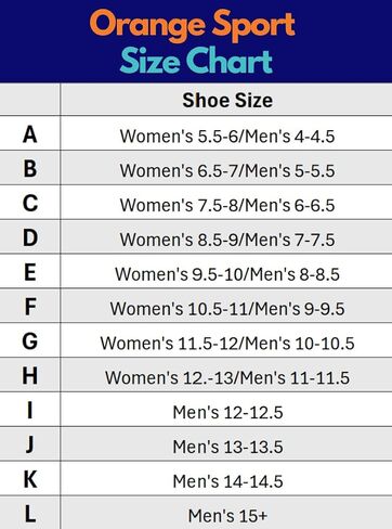 Orange Sport Insoles (Sport A - M4-4.5, W5.5-6 US) in Kuwait