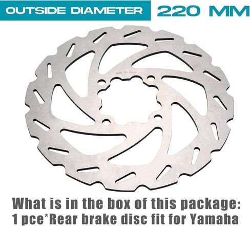 ATV BRAKE ROTOR DIRC مع براغي لـ Yamaha Banshee 350 1987-2006 ، Big Bear 350 4x4 1999 ، Warrior 350 1988-1989 ، Wolverine 350 1995-2005 ، Raptor 660R 2001-2005 ، Blaster 200 1988-2006 in Kuwait