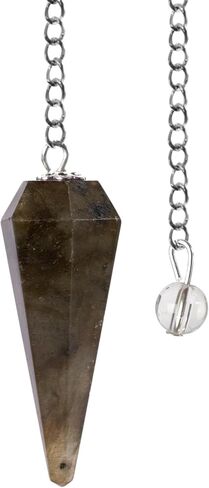 Wish Well 2 pc Rose Quartz & Amethyst Crystal Pendulum Set Divination Tools — Dowsing Pendulum Crystal with Crystal Ball for Meditation, Chakra Healing, Energy Work, Reiki, and Crystal Grid in Kuwait