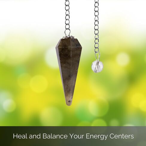 Wish Well 2 pc Rose Quartz & Amethyst Crystal Pendulum Set Divination Tools — Dowsing Pendulum Crystal with Crystal Ball for Meditation, Chakra Healing, Energy Work, Reiki, and Crystal Grid in Kuwait