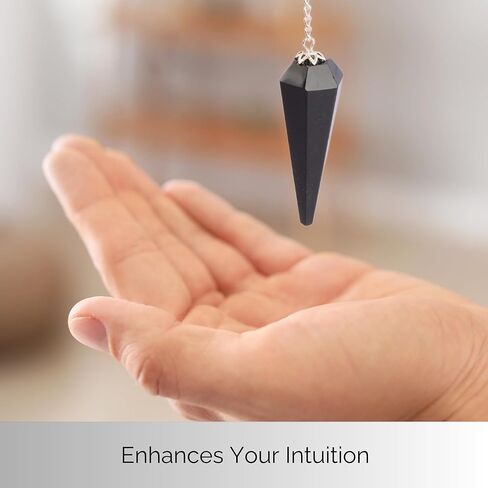 Wish Well 2 pc Rose Quartz & Amethyst Crystal Pendulum Set Divination Tools — Dowsing Pendulum Crystal with Crystal Ball for Meditation, Chakra Healing, Energy Work, Reiki, and Crystal Grid in Kuwait