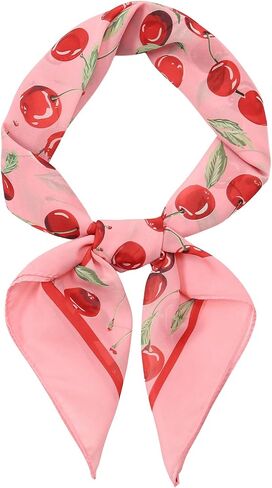 Wdirara Women's Cherry Graphic Print Dickrf Bandana Bandana Bandana Tleeping Head Wraps in Kuwait