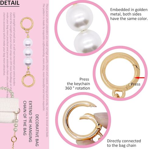 Bihrtc كرز حقيبة سحر حقيبة موسعة سلسلة الاستبدال سحر حقيبة السحر لحقائب حقائب الحقائب in Kuwait