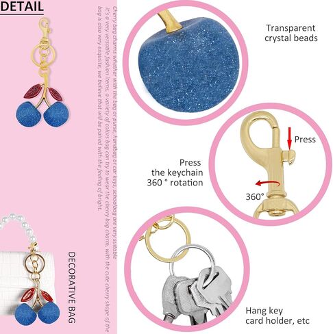 Bihrtc كرز حقيبة سحر حقيبة موسعة سلسلة الاستبدال سحر حقيبة السحر لحقائب حقائب الحقائب in Kuwait