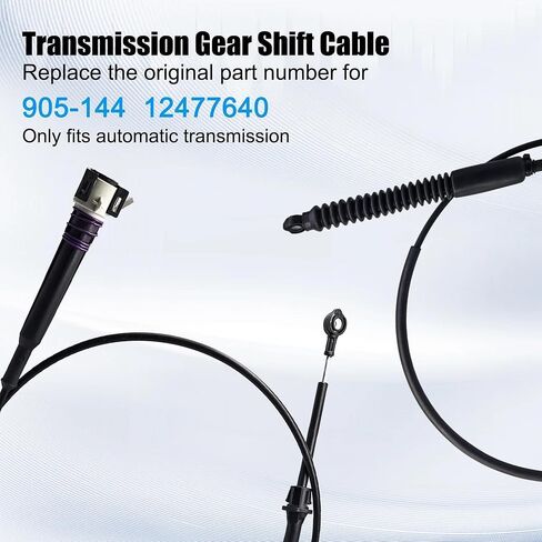 12477640 كابل شيفتر التروس لـ Chevy Classic 1999-2007 Silverado 1500 2500 3500 ، كابل تحول النقل التلقائي لـ GMC Sierra 1500 2500 3500 ، كابل التحكم في الحافة 2PCS استبدال 905-144 in Kuwait