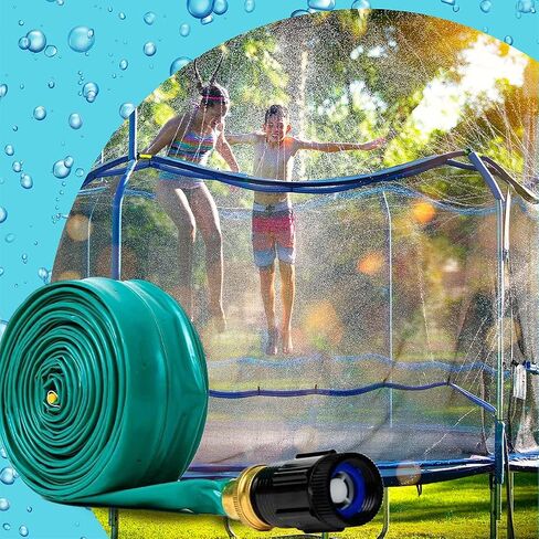 ThrillZoo Trampoline Sprinkler for Kids, Heavy Duty Water Sprinkler for Kids Water Trampoline | Outside Water Toys Sprinkler for Trampoline Water Sprinkler | Trampoline Accessories, Sprayer【WaterPark】 in Kuwait