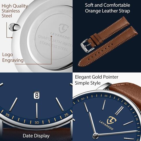 Ben Nevis Watch ، Watch Mens ، الموضة البسيطة معصمه البسيط مراقبة تاريخ التناظرية مع حزام جلدي in Kuwait