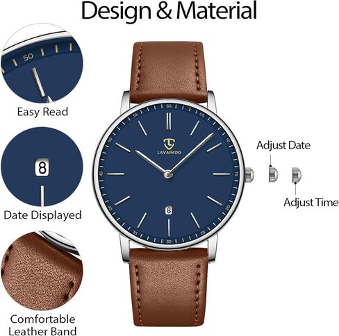 Ben Nevis Watch ، Watch Mens ، الموضة البسيطة معصمه البسيط مراقبة تاريخ التناظرية مع حزام جلدي in Kuwait