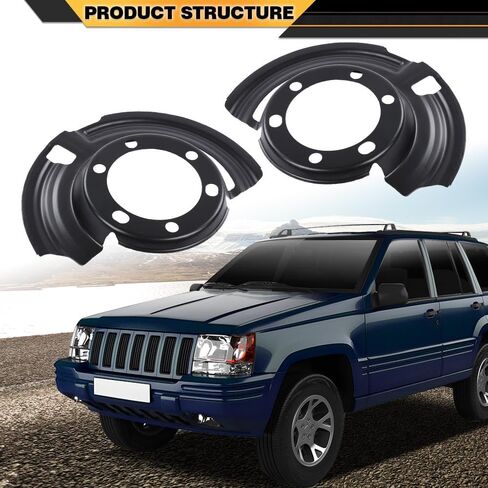 Front Brake Dust Shield Left & Right Side Compatible with Dodge RAM 2500 3500 2000-2002 5015129AA in Saudi Arabia