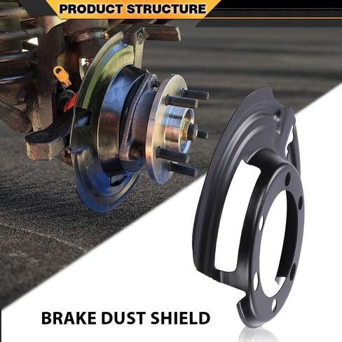 Front Brake Dust Shield Left & Right Side Compatible with Dodge RAM 2500 3500 2000-2002 5015129AA in Saudi Arabia