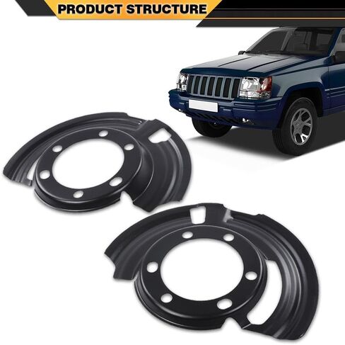 Front Brake Dust Shield Left & Right Side Compatible with Dodge RAM 2500 3500 2000-2002 5015129AA in Saudi Arabia