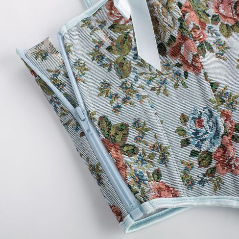 Scarlet Darkness Corset Tops for Women Sweetheart Neckline Floral Corset with Zipper Size 6-18 in Saudi Arabia