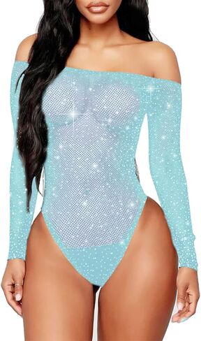 نساء مثيرة شبكة bodysuit شبكية شبكية تألق راينستون تيدي الملابس الداخلية الهالوين هدايا الزي الشرير in Kuwait