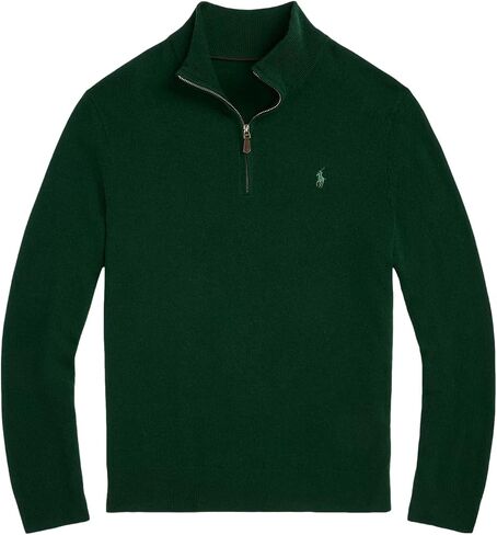 POLO RALPH LAUREN Men's Quarter-Zip Wool Blend Sweater in Kuwait