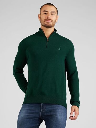 POLO RALPH LAUREN Men's Quarter-Zip Wool Blend Sweater in Kuwait