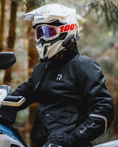 IRON JIA'S Motorcycle Jacket with CE Armor, Motorbike Riding Protective Gear with Removable Liner All Season Black L in Kuwait