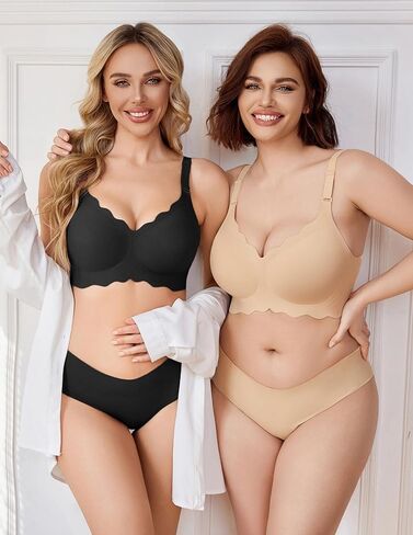 Avidlove Seamless Bras for Women Comfort Wireless Bras Full Coverage Push Up Bralette Smooth Everyday Bra Regular and Plus in Saudi Arabia